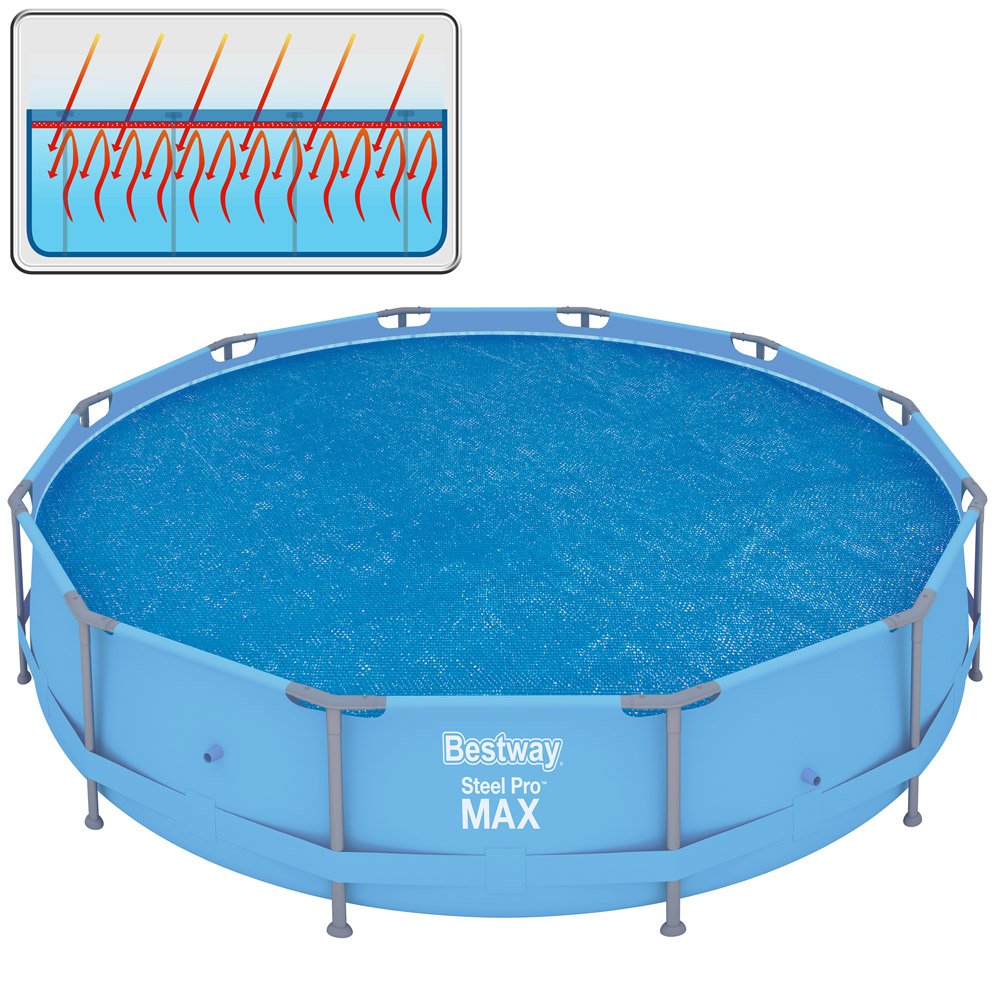 Bestway 58242 - Cobertor Solar para Piscina Desmontable Ø356 cm, 100x45x115 cm