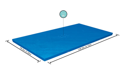 BESTWAY Cobertor de Invierno Rectangular 410x226 cm para Piscinas Rectangulares de 400x211 cm Azul