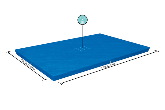 BESTWAY Cobertor de Invierno Rectangular 224x154 cm para Piscinas Rectangulares de 221x150 cm Azul