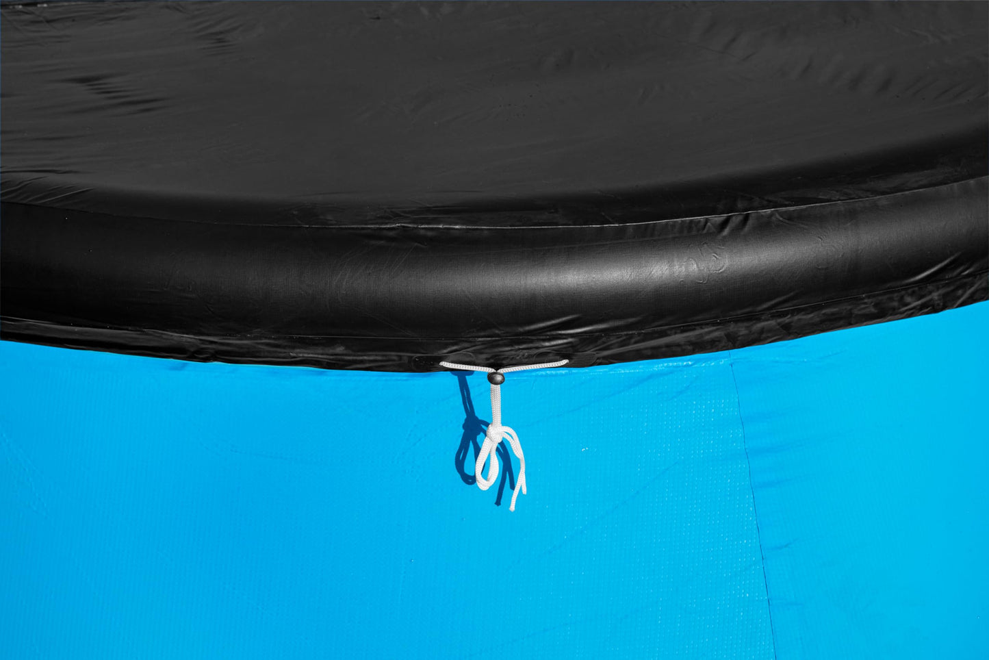 BESTWAY Cobertor de Invierno Redondo Ø240 cm de PVC para Piscinas Negro
