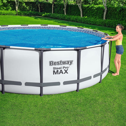 Bestway 58242 - Cobertor Solar para Piscina Desmontable Ø356 cm, 100x45x115 cm